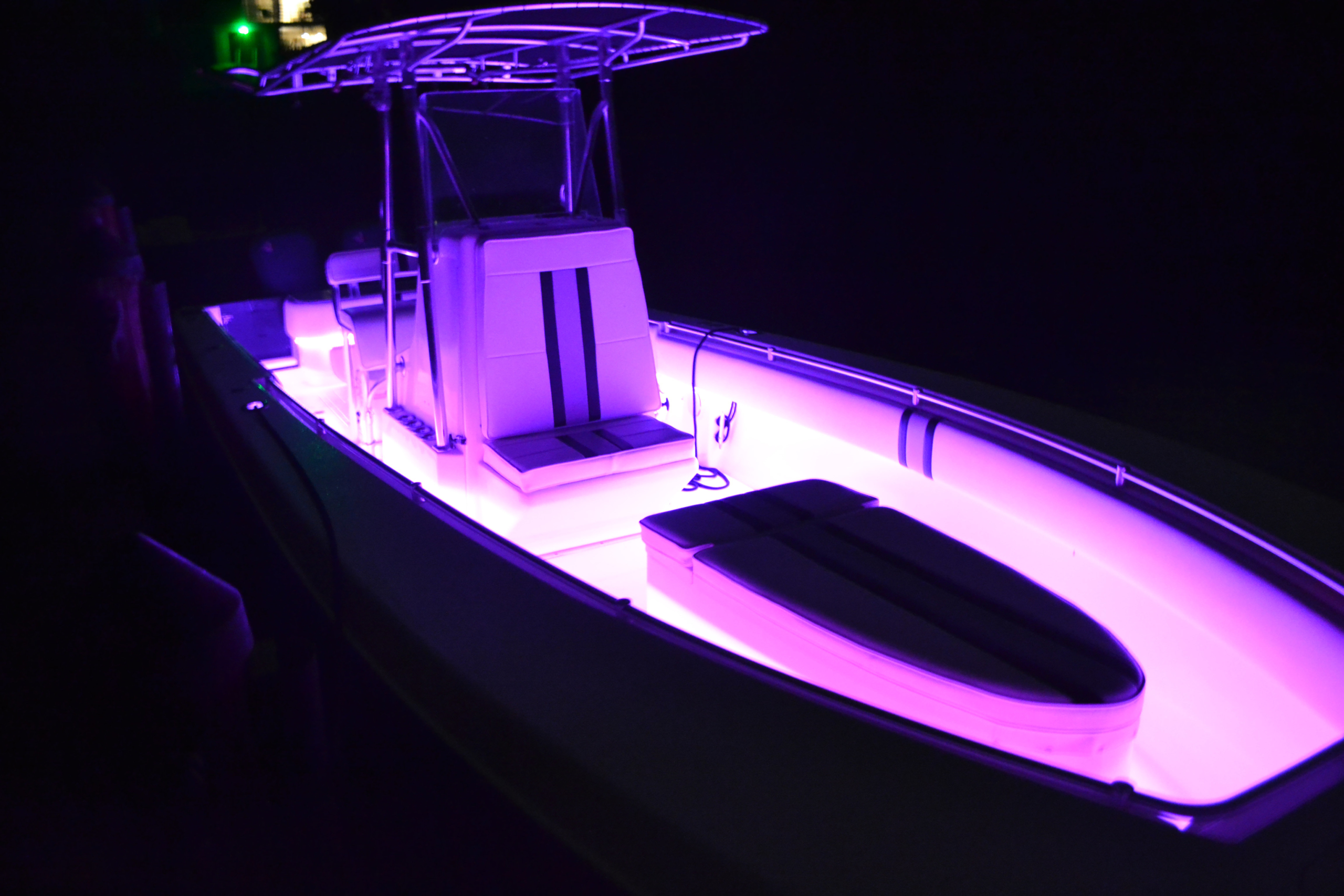 Colour changing Boat install